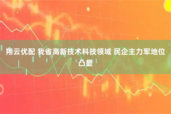 翔云优配 我省高新技术科技领域 民企主力军地位凸显